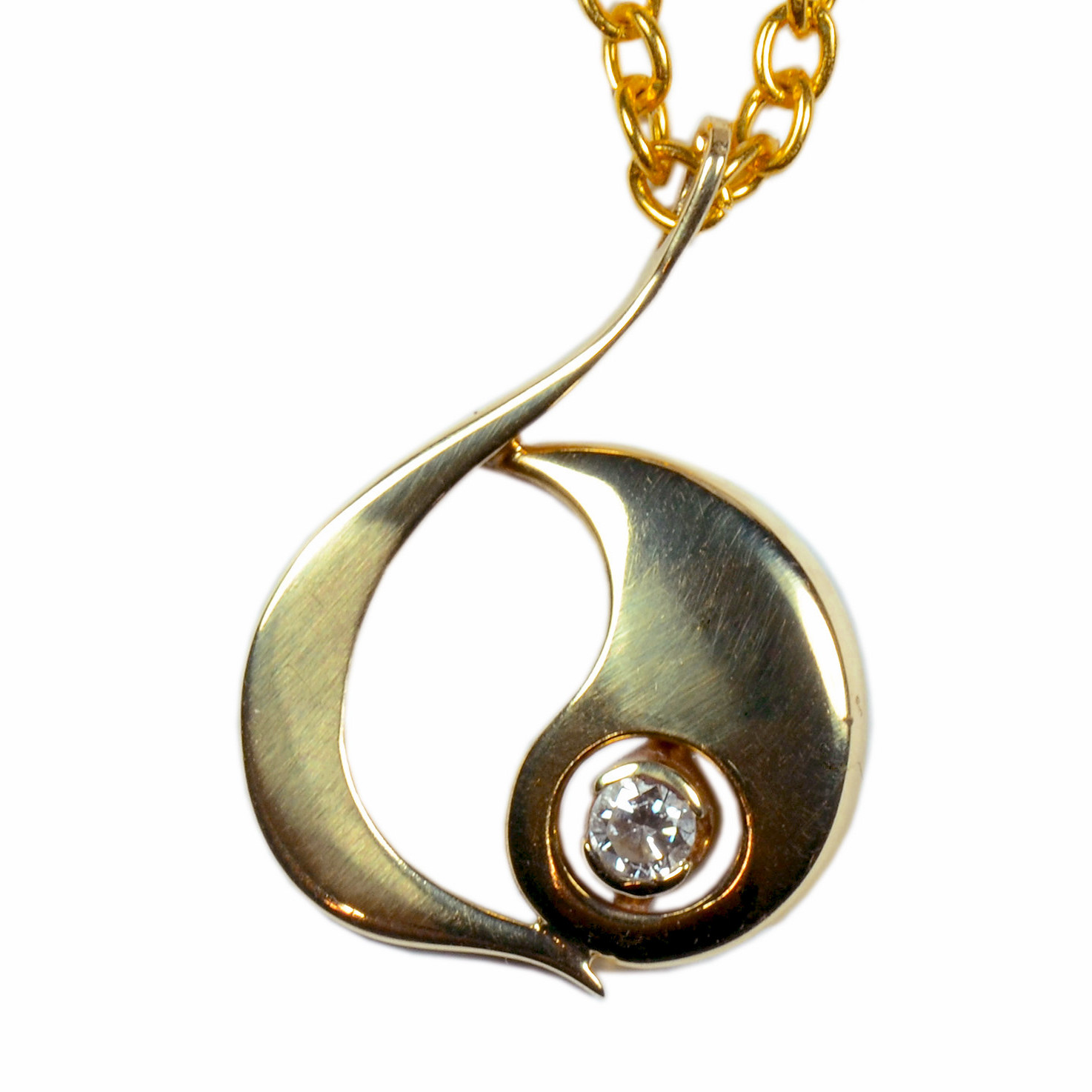 9ct Gold Spiritual Symbol Diamond Pendant