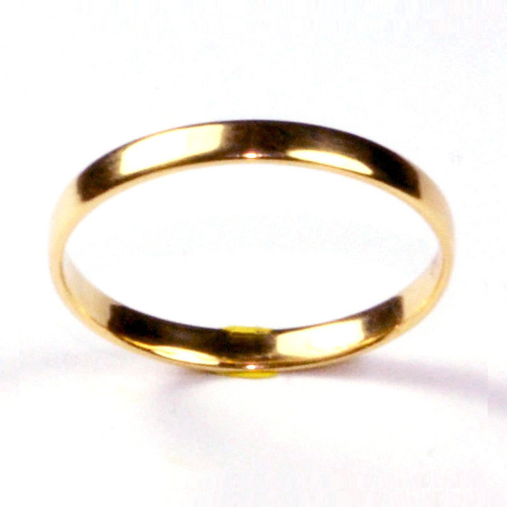 18ct Mens Wedding Ring 3mm