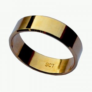 9ct Mens Wedding Ring 6mm