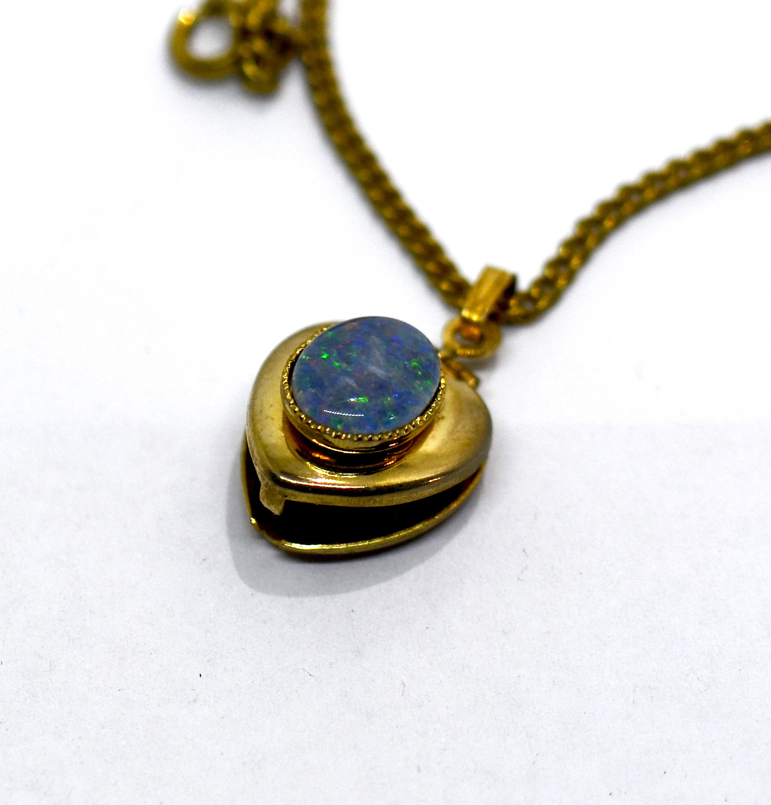 Gold Plated Opal Pendant