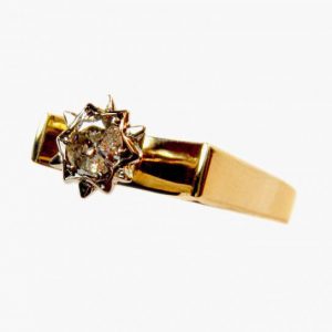 18kt Diamond Solitaire 0.25ctw Ladies Gold Ring